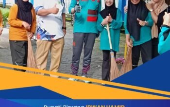 Bupati Pinrang Tinjau Program Bersih – Bersih Kantor Dukung Gerakan Indonesia ASRI