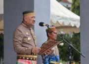 Bupati Pinrang Pimpin peringatan Hardiknas tahun 2026 yang di gelar dihalaman kantor Bupati pinrang