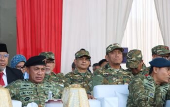 Wakil Bupati Pinrang hadiri upacara penetapan Komcad di lapangan Karebosi Makassar
