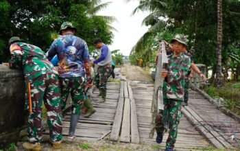 Jembatan Merah Putih Hadir di Kanie, Kodim 1420 Sidrap Buka Akses Baru dan Harapan Ekonomi Warga