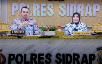 Kapolres Sidrap Terima Audience PGRI Bahas Pengamanan Porseninjar 2026