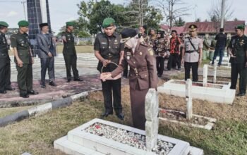 Kodim 1420/Sidrap Gelar Ziarah Rombongan Sambut HUT ke-69 Kodam XIV/Hasanuddin