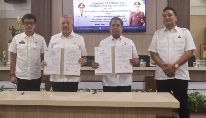 Pemkab Pinrang dan kejaksaan jalin kerja sama di bidang penyelesaian masalah hukum perdata dan tata usaha Negara