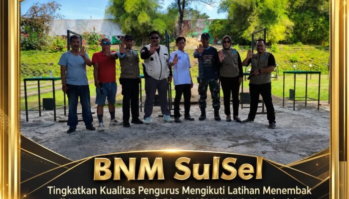 BNM Sulsel Tingkatkan Kualitas Pengurus Melalui Latihan Menembak di Lapangan Tembak Pistol YONKAV-10 Mendagiri