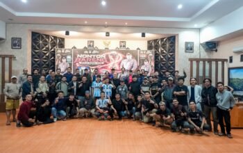 Polres Pinrang dan insa pers gelar nonton bareng piala Dunia di Aula Wicaksono Laghawa polres pinrang