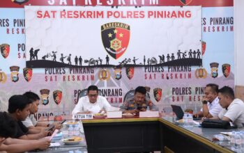 Kasiwas dan Kasat Reskrim Polres Pinrang Terima Kunjungan Tim Dumas Itwasda Polda Sulsel