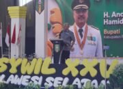 Bupati Pinrang sampaikan apresiasi saat hadiri saat hadiri penutupan Musywil XXV IPM Sulsel yang di gelar di kabupaten Pinrang