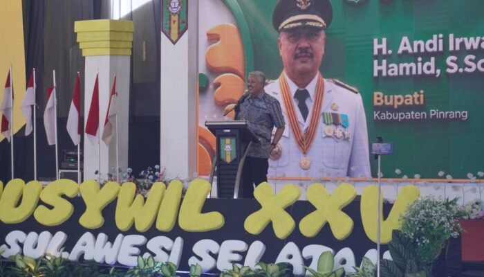 Bupati Pinrang sampaikan apresiasi saat hadiri saat hadiri penutupan Musywil XXV IPM Sulsel yang di gelar di kabupaten Pinrang