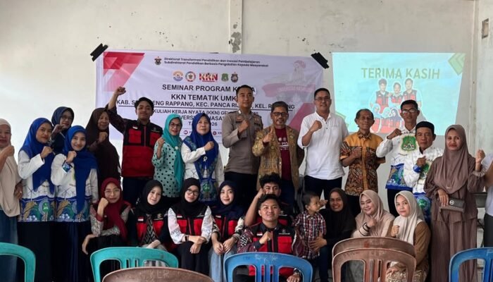 MAHASISWA KKN UNIVERSITAS HASANUDDIN GELAR SEMINAR PROGRAM KERJA, DORONG UMKM KELURAHAN RAPPANG GO DIGITAL