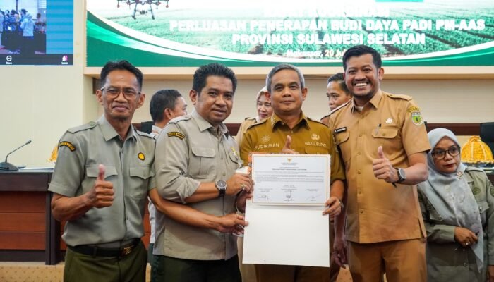 Wakil Bupati Pinrang didampingi kadis TPH hadiri rapat koordinasi perluasan PM-AAS tingkat provinsi
