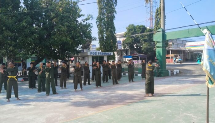 Kodim 1420/Sidrap Asah Kemampuan Prajurit Melalui Latihan PSM Pencak Silat Militer