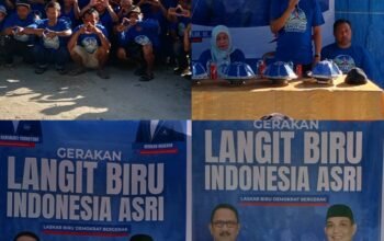 DPC Partai Demokrat kabupaten Pinrang mengelar kegiatan Langit Biru Indonesia Asri dalam HUT partai Demokrat Ke 25 tahun