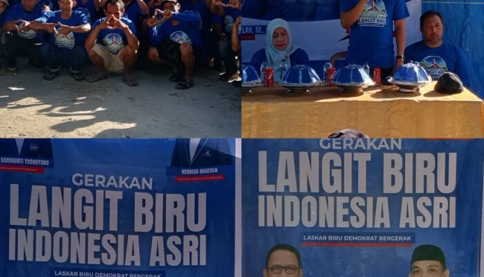 DPC Partai Demokrat kabupaten Pinrang mengelar kegiatan Langit Biru Indonesia Asri dalam HUT partai Demokrat Ke 25 tahun
