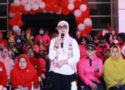 Meriahkan HUT RI, Dharma Wanita Gelar Lomba Senam Kreasi TP PKK Bulukumba