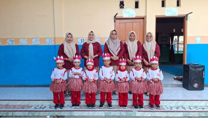 Taman Kanak – kanak Lestari Bojoe Meriahkan HUT Kemerdekaan RI ke-81.tampil mengenakan pakaian bernuansa merah putih