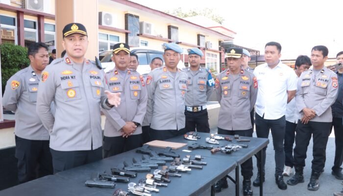 Kapolres Sidrap Cek Senpi Dinas, Pastikan Penggunaan Sesuai Prosedur