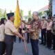 Bupati Pinrang melepas secara resmi kontingen Gerak Pramuka kabupaten Pinrang ke jambore Nasional ke XII kebumi perkemahan Cibubur