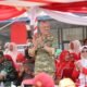 Bupati Pinrang melepas peserta lomba gerak jalan tingkat SD,SMP dan SMA sederajat