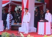 Peringatan HUT RI ke 81 Bupati Pinrang bertindak selaku Inspektur Upacara yang di berlangsung dihalaman kantor Bupati pinrang