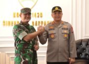 Sambangi Kodim 1420, Kapolres Sidrap Tegaskan TNI-Polri Solid