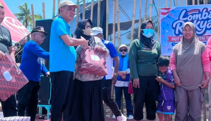 Sambut HUT partai Demokrat ke 25 ,Demokrat kabupaten Pinrang gelar lomba Rakyat di desa Pananrang