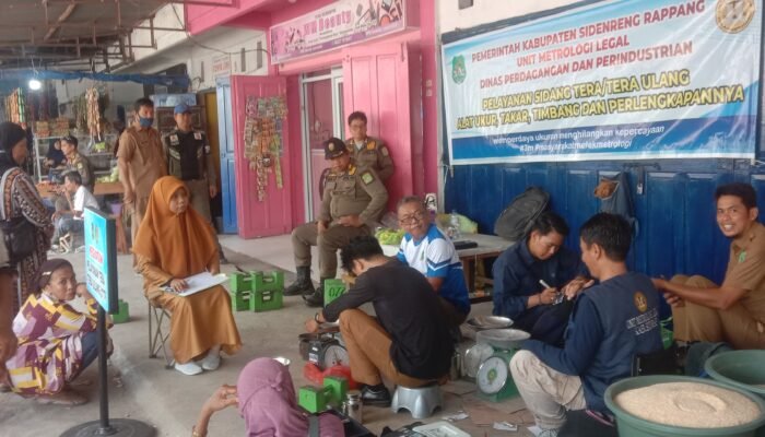 UPTD Pasar Sentral Pangkajene Dukung Pelayanan Tera/Tera Ulang UTTP bagi Pedagang