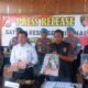 Kasat Reskrim polres Pinrang pimpin press Release terkait pengungkapan pembunuhan di jalan macan