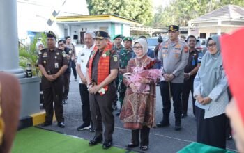 Bupati Pinrang bersama unsur forkopimda sambut kunjungan Kejati Sulsel di kantor kejaksaan negeri pinrang