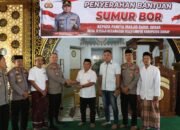Dukung Kebutuhan Air, Polres Sidrap Serahkan Sumur Bor untuk Masjid Darul Abrar Teteaji