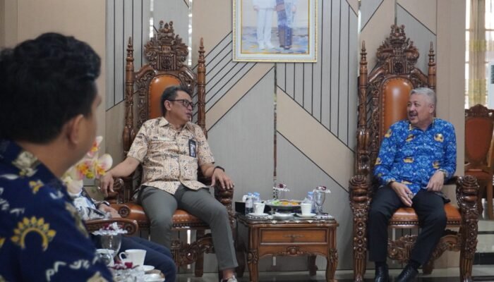 Bupati Pinrang terima audiensi Ombudsman perwakilan Sulawesi selatan di rujab bupati pinrang