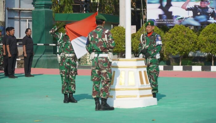 Kodim 1420/Sidrap Gelar Upacara Bendera Minggu Ketiga September 2026
