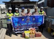 HUT Lalu Lintas ke-71, Satlantas Polres Sidrap Bagikan Sembako
