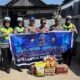 HUT Lalu Lintas ke-71, Satlantas Polres Sidrap Bagikan Sembako