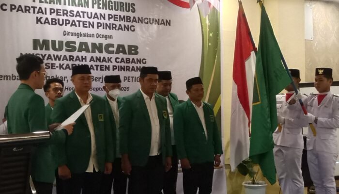 Resmi Pimpin PPP Pinrang, H. Sahabuddin Bidik 5 Kursi DPRD