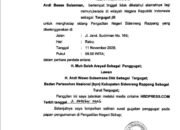 PN Sidrap Terbitkan Panggilan Umum untuk Andi Besse Sulaeman dalam Perkara Perdata