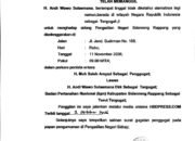 PANGGILAN UMUM: H. ANDI WAWO SULEAMANA SELAKU TERGUGAT I DIPANGGIL HADIR PERSIDANGAN