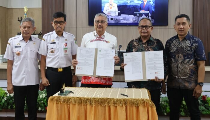 Perkuat kerjasama pemasaran dan pemberdayaan UMKM ,Pemkab Pinrang dan PT.Jamkrida Sulsel jalin kerjasama