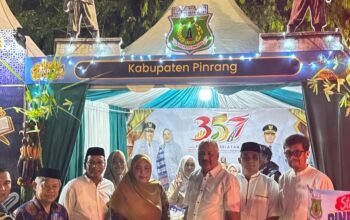 Demi mendorong UMKM agar mampu menjangkau pasar yang lebih luas ,Pemkab Pinrang promosikan produk lokal pada Sulsel Expo