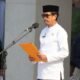 Sekda Pinrang bertindak sebagai pembina apel pada Hari Santri tingkat Nasional tingkat kabupaten pinrang
