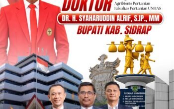DPC PERADI Makassar Ucapkan Selamat atas Raihan Gelar Doktor Bupati Sidrap Syaharuddin Alrif