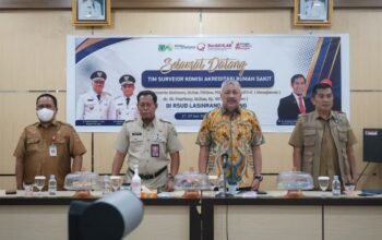 Bupati Pinrang H.A.Irwan Hamid membuka secara resmi kegiatan reakredtasi rumah sakit Lasinrang pinrang